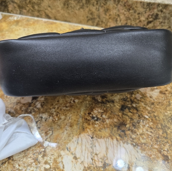 Black Quilted Shoulder Bag - Picture 2 of 7